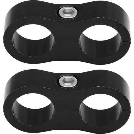 AN10 Séparateur de durite alliage aluminium collier serrage raccord adaptateur étrier universel noir (1/5)