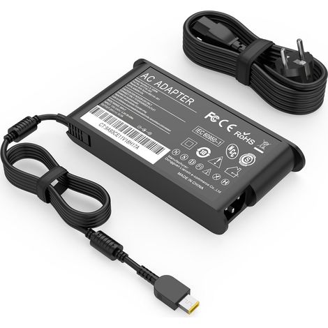 230W Chargeur pour Lenovo Legion Slim Pro 5 5i 7i, ThinkPad P16v P16 P15v P15 P1, LOQ 17i 15i 15 Essential, ThinkBook 16p, Yoga Pro 9i, 20V 11.5A, Connecteur Slim Tip Adaptateur (1/5)