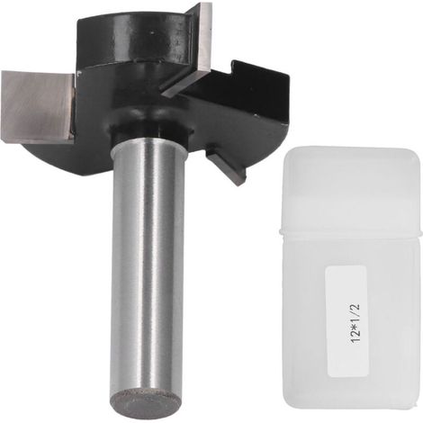 Fraise à bois CNC à 3 dents en forme de T, tige de 12mm, diamètre de coupe de 49mm (1/5)