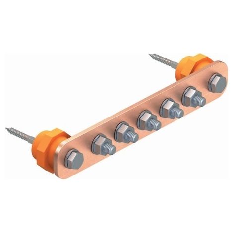 OBO Bettermann Guida di equipotenzialità BigBar / 20 connessioni 20xM10 rame, 5015849