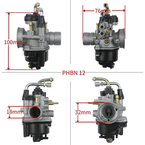 Der PHBN 12 Vergaser ist kompatibel mit dem BOOSTER 12MM PHVA Dellorto Aerox 50. (1/4)
