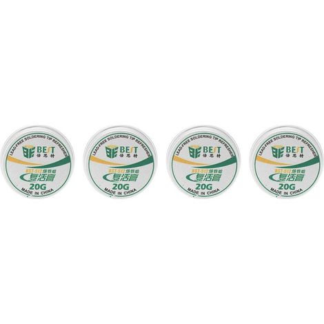 Lot 4 pointes nettoyant fer à souder – rafraîchissant – pâte propre 20g – tête oxydée (1/4)