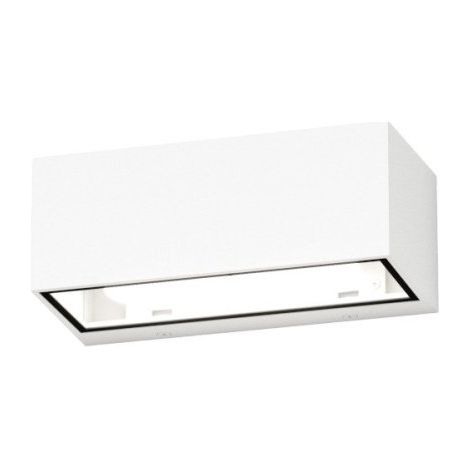 Applique moderno top light spa ag gx53 led ip54 alluminio vetro biemissione, finitura metallo bianco