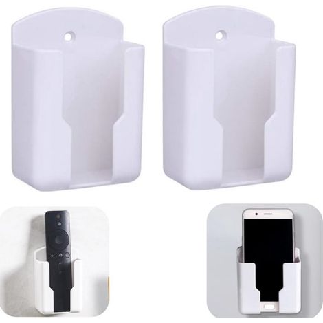 Porte-stylo boîte de rangement pour appareils de climatisation fixation murale autocollant (blanc, 10 x 4 cm) (1/5)