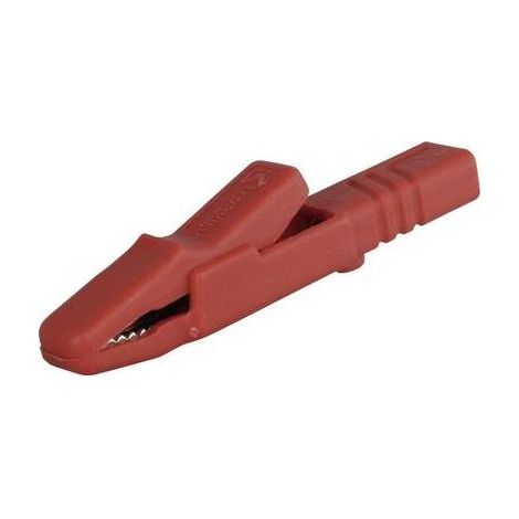 SKS Hirschmann 932146101 pinza cocodrilo roja 78,5 mm