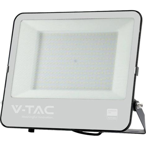 Projecteur LED SMD Samsung V-TAC 200 W, câble de 1 m, noir, blanc naturel, IP65