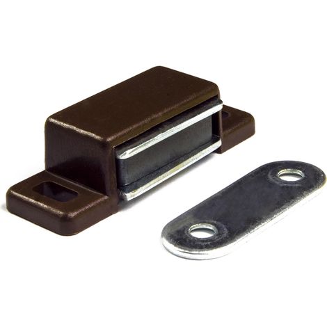 Chiusure magnetiche da applicare - forza 4 kg. - marrone - 10 pz.