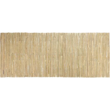 Biombo de bambú decorativo 100 x 500 cm acabado natural 030009156 (1/5)