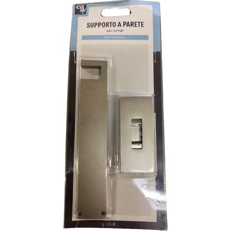 SUPPORTO A PARETE PIATTO COL.NICHEL MIS.14CM