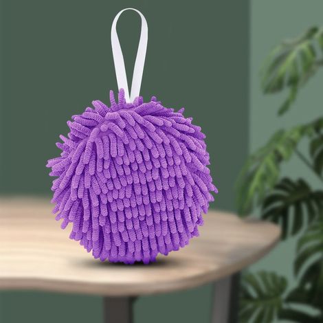 Serviette De Main Suspendue - Éponge Intégrée Absorbante - Pour Cuisine Et Salle De Bain - Lot De 1 (1/2)