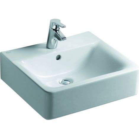 Ideal Standard Connect - Waschbecken Cube 50x46x18 cm, mit 1 Hahnloch, weiß E713801 (1/5)