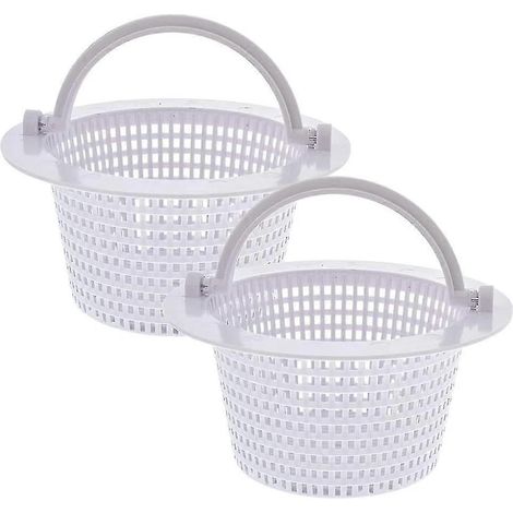Panier de skimming pour piscine hors-sol (avec poignée), lot de 2 (16 cm) (1/5)
