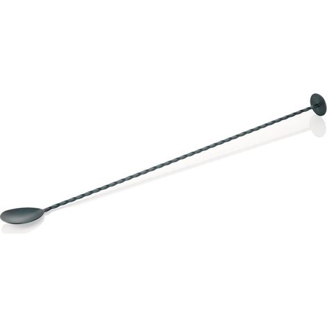 Cuillère bar torsadée avec embout pilon 40 cm bleu mat HLC inox 18/8 NOCTURN - Was Germany (1/2)
