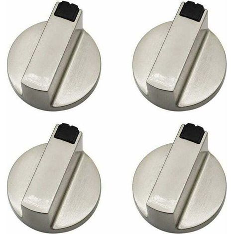 Bouton de cuisinière à gaz – lot de 4 boutons de commande en métal, 6 mm, pour four et cuisinière (1/5)