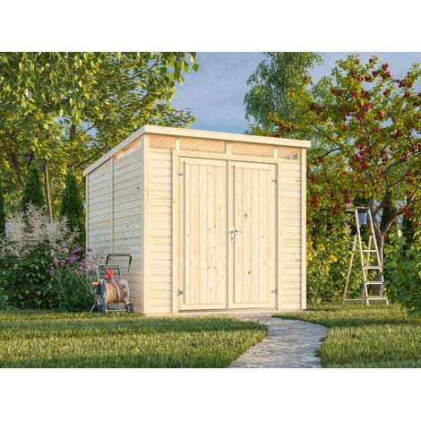 Abri de jardin en bois Elias 4,9 m2 Naturel (1/5)