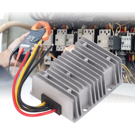 Convertisseur abaisseur de tension CC-CC non isolé 570 W, 36 V/48 V vers 19 V/30 A, étanche IP67, boîtier en aluminium agrandi. (1/5)