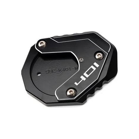(401 Noir) Compatible avec les motos Husqvarna VITPILEN 401 et Svartpilen 401 250 (2018-2023) : support de béquille latérale CNC Maxpower (1/4)