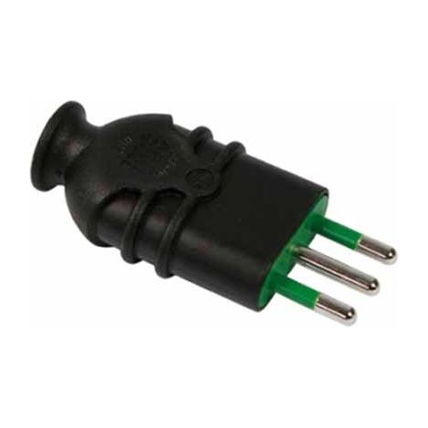 Fme art 80.101 prise italienne droite HI-PRO noir 2P + T 10A S11 CEI (1/3)