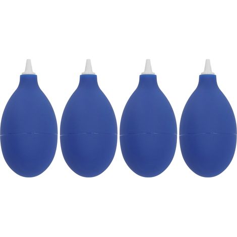 4 Ballons Souffleurs à Poussière en Caoutchouc avec Valve Anti-Retour, Puissant Dépoussiéreur Portable pour Objectif et Téléphone, Bleu (1/5)