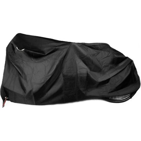 Housse extra longue pour vélo tandem, rangement pour 2 vélos, housse pour remorque, protection solaire noire-AquaForge