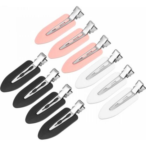 Lot de 10 pinces à cheveux maquillage - Pinces à cheveux anti-plis - Pinces à cheveux indéformables (1/5)