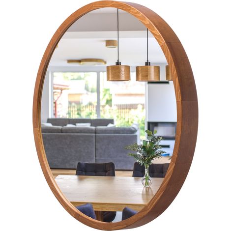 Espejo de pared de ba帽o LEJA redondo 475 RUSTIKAL para el recibidor o el sal贸n ELEGANTE (1/5)