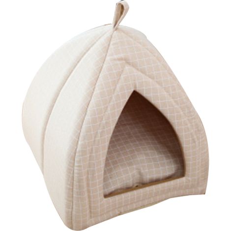 Lit pour chat, niche pour chat, avec coussin amovible et lavable