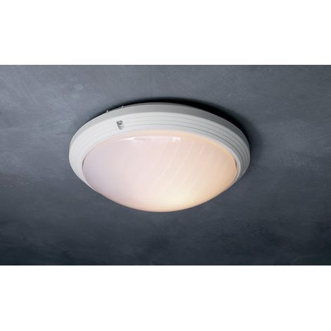 Plafoniera da esterno ARIC IP65, diametro 27 cm, attacco E27 max 11 W, bianca ARIC (1/4)