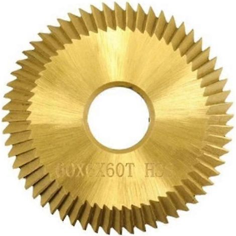 Lame de taille de clés 60x6x16x60 dents, revêtement TiN, acier rapide (HSS), outil de serrurier pour machine à dupliquer les clés, JP (1/5)