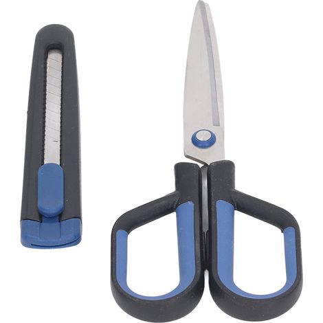 Couteau utilitaire et ciseaux 2 en 1 FZ21210 avec revêtement en téflon (1/5)
