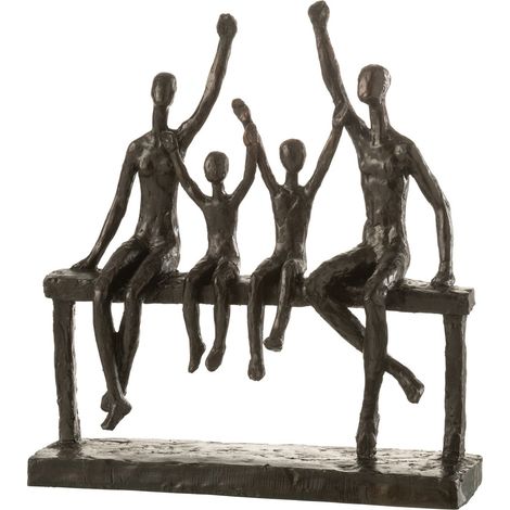 Statuette résine famille 30x9x34cm