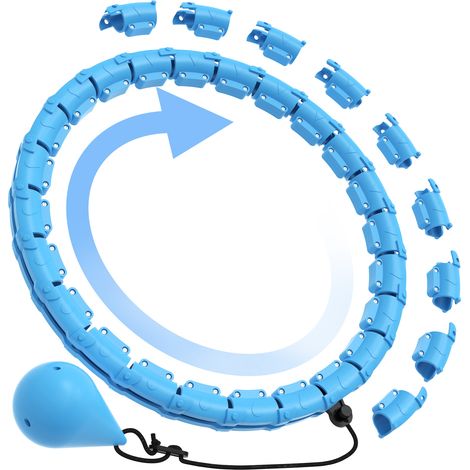 Cerceau de hula hoop intelligent pour adultes - Perte de poids - Nœud détachable - Poids ajustable (1/5)