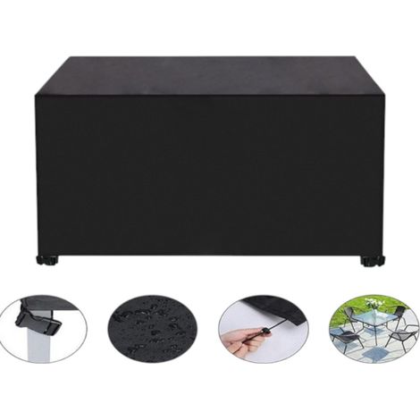 Housse imperméable pour meubles de jardin protection en Oxford ensemble table et chaises d'extérie 315 x 160 x 74 cm 160 x 74 cm Polyester (1/4)