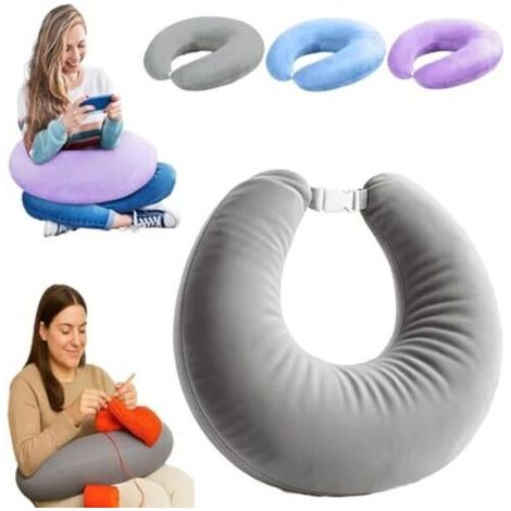 Odipie – Oreiller ergonomique pour bras – Soutien nuque et bras – Velours cristal doux – Confort optimal pour lecture et jeux (1/5)