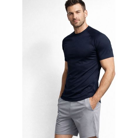 T-shirt sportiva termoattiva blu navy Recea L