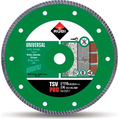 Rubi TSV Pro Diamanttrennscheibe grün 115 mm Betonschnitt