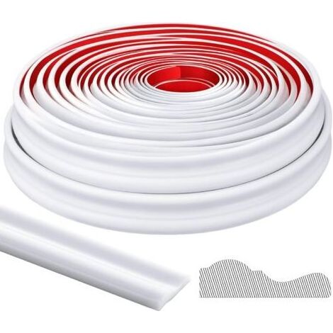 Rail de chaise à décoller et à coller - 3m - Panneau mural flexible - Moulure autocollante pour décoration de la maison - Protection murale - Bordure d'armoire - Cadre miroir (1/4)