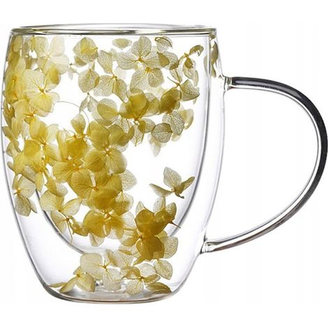 Ecarla Thermosglas mit Doppelboden und Hortensienmuster, 300 ml, SZK153 (1/5)