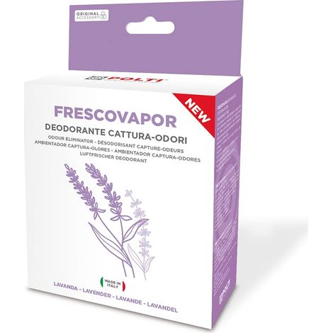 Polti Frescovapor PAEU0408 Deodorante per Ambienti Cattura Odori per Polti Vaporetto, 2 Flaconi da 200 ml, Aroma Lavanda