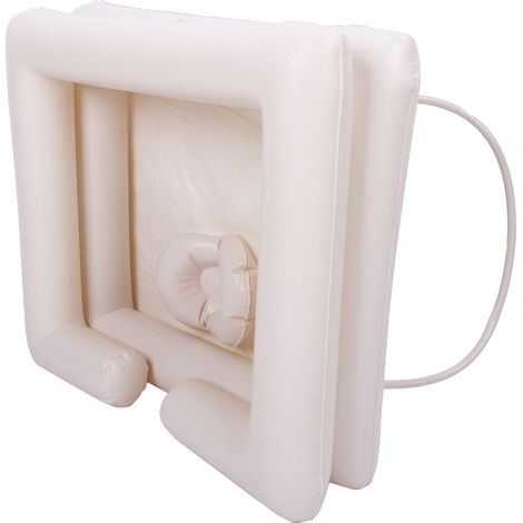 bac à shampoing gonflable carré en PVC, baignoire à shampoing portable (1/5)