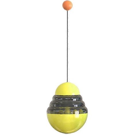 Automatischer Futterball für Hunde, Haustier-Leckereien, interaktiver Futterball mit intelligenter Intelligenz, Welpenspielzeug, Futterausgabeball und Katzenspielzeug zum Spielen, Jagen und Kauen-Yell (1/5)