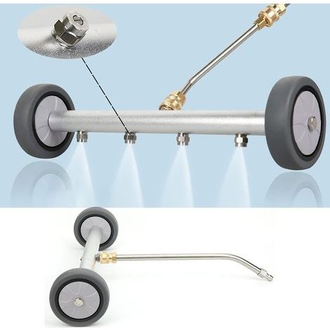 Laveuse à pression sous le chariot, nettoyeur de balai à eau en forme d'éventail, prise rapide 1/4 pour nettoyeur haute pression (1/5)