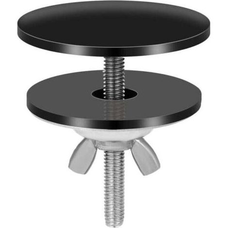 Couvercle Trou Robinet Noir, 5 cm Acier Inoxydable Couvercle Trou Robinet Évier Cache Trou pour Évier Étanche Couvercle Évier Cuisine Noir pour Bouchon de Trou de Robinet d'Évier (1/4)