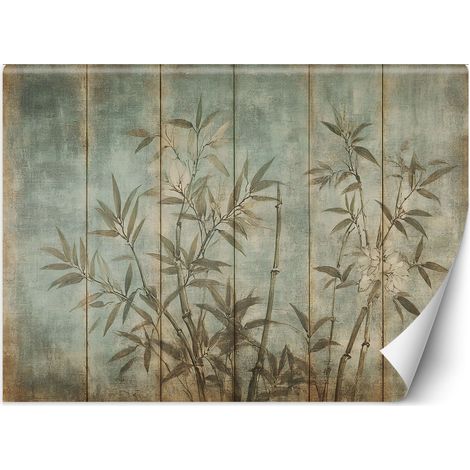 Papier peint pousses de bambou sur fond pastel 300x210 (1/5)