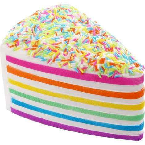 Squeeze Toys Gâteau Montée Lente Jouets Anti-Stress Squishy Kawaii Arc-en-Ciel (1/5)
