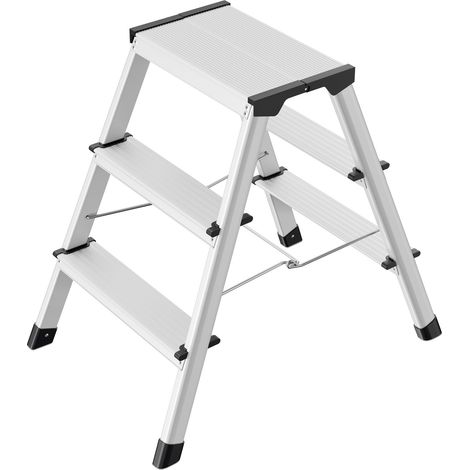 Hailo D60 StandardLine, Aluminium-Trittleiter, 2x3 Stufen (1/5)
