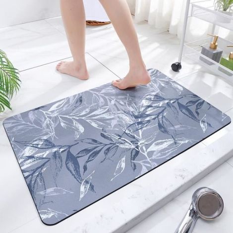 1 Tapis de bain, antidérapant, absorption rapide, PVC et toison technique, 40x60cm, salle de bain et cuisine (1/4)
