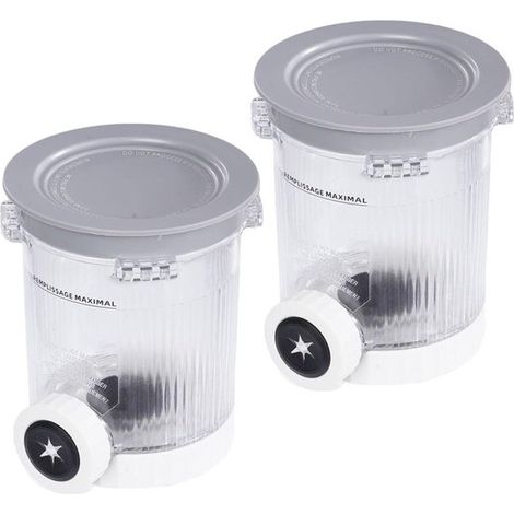 Accessori per gelatiera, coppette per dessert, adatte alle macchine per gelato e soft serve Ninja Swirl serie NC700, senza BPA, lavabili in lavastoviglie, colore grigio.