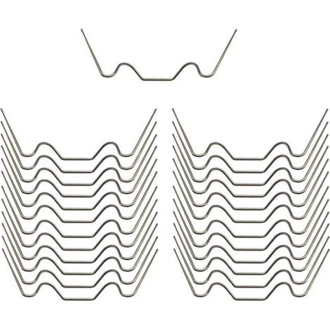 Clips de vitrage pour serre - HOMYL - Modèle W - Acier inoxydable 304 - 100 pièces - Antirouille (1/4)