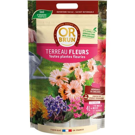 OR BRUN - Terreau fleurs 4 L (1/5)